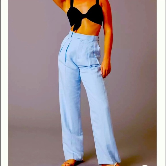 Anthropologie Pants - New Anthropologie by Significant Other Ophelia Pant in Powder Blue Linen Size 8